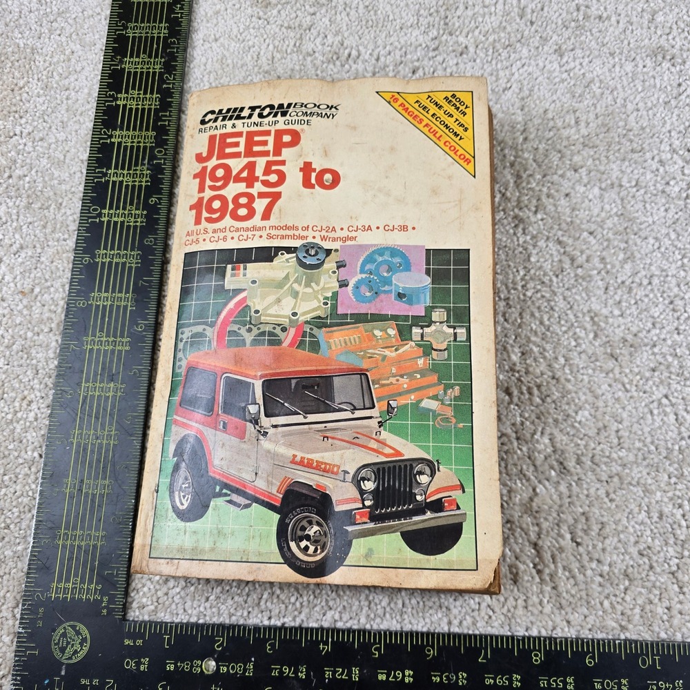Chilton Repair Guide Jeep 1945-1987 CJ-5 CJ-7 Scrambler‎ Wrangler 6817